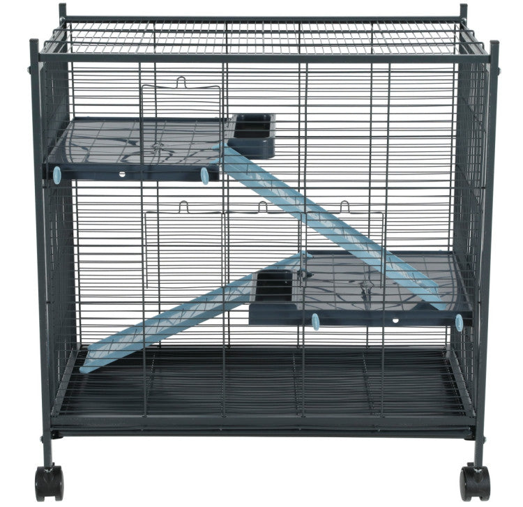 Rodent Cage Indoor 2 Mini Loft Blue