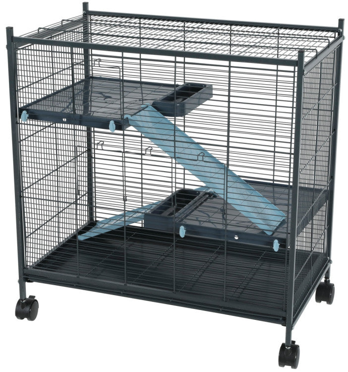 Rodent Cage Indoor 2 Mini Loft Blue