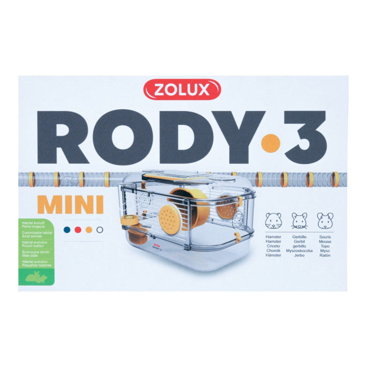 Rody 3 Mini Rodent Cage, Banana Yellow