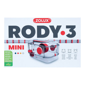 Rody 3 Mini Rodent Cage, Grenadine Red