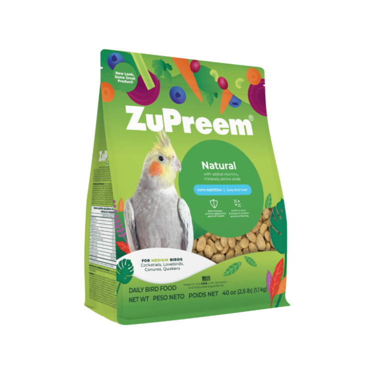 Natural Avian Diet for Cockatiels 2.5 lbs (1.13 kg)