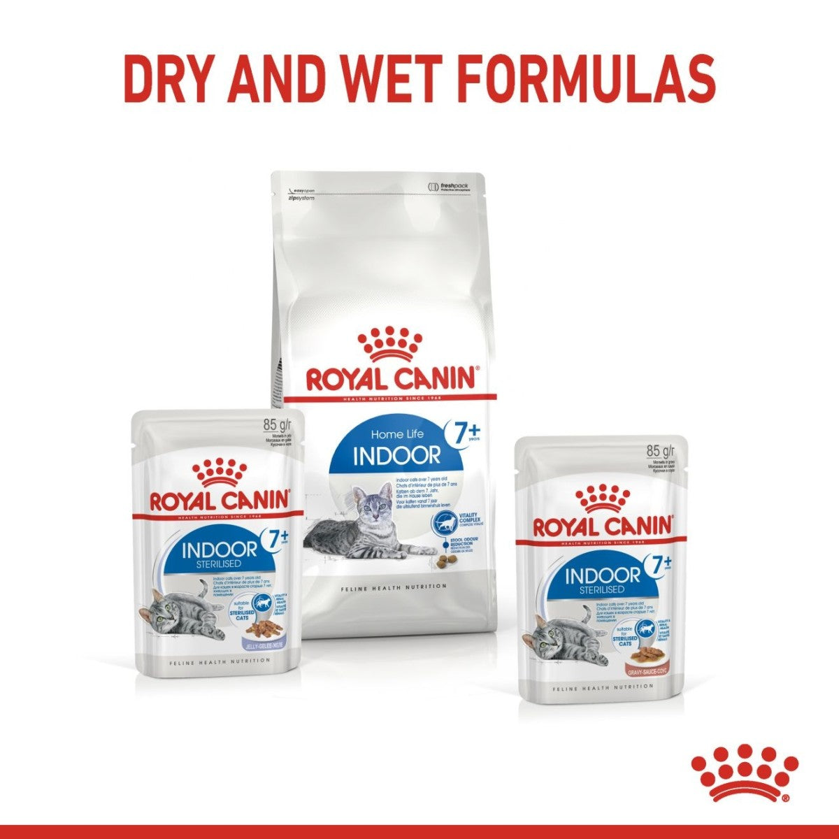 Royal Canin Feline Health Nutrition Indoor 7+ (Wet Food - Pouches) 12 x 85 g