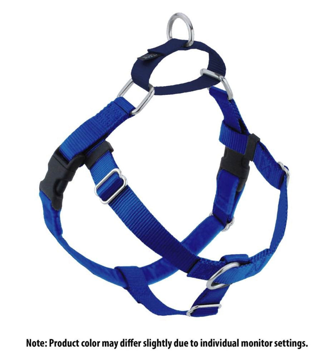 2 Hounds : Freedom No-Pull Harness and Leash - Royal Blue / Medium 5/8"