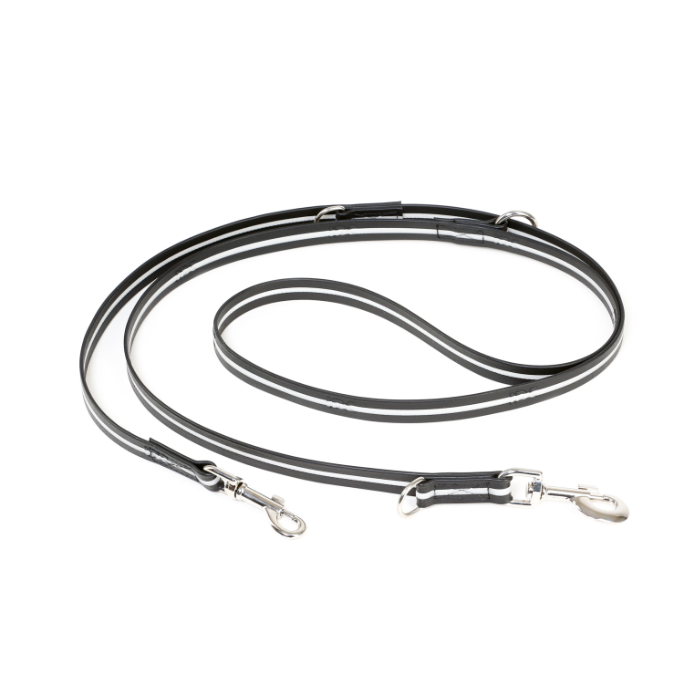 IDC Lumino Adjustable Leash Black Width 1.9 cm & Length 2.2 m
