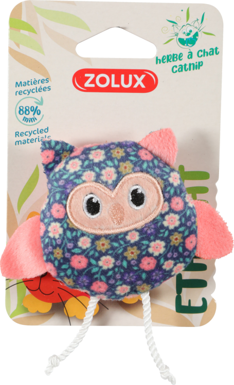Ethicat Floral Owl Toy