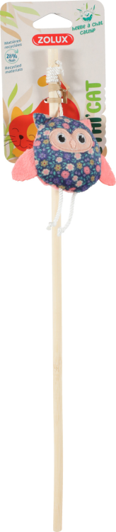 Ethicat Floral Owl Wand Toy