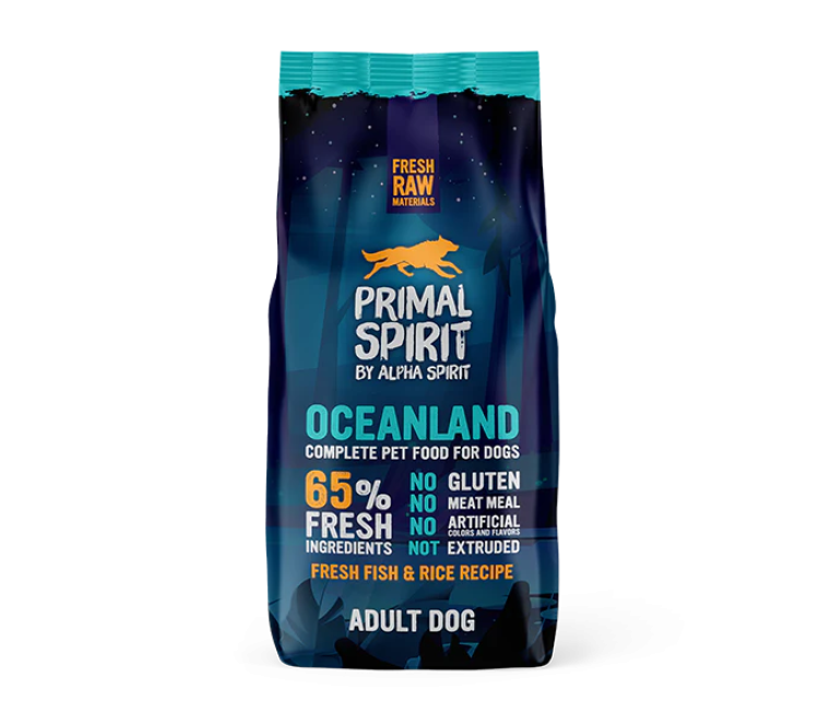 Alpha Spirit Primal 65% Oceanland Dog Food 12 kg
