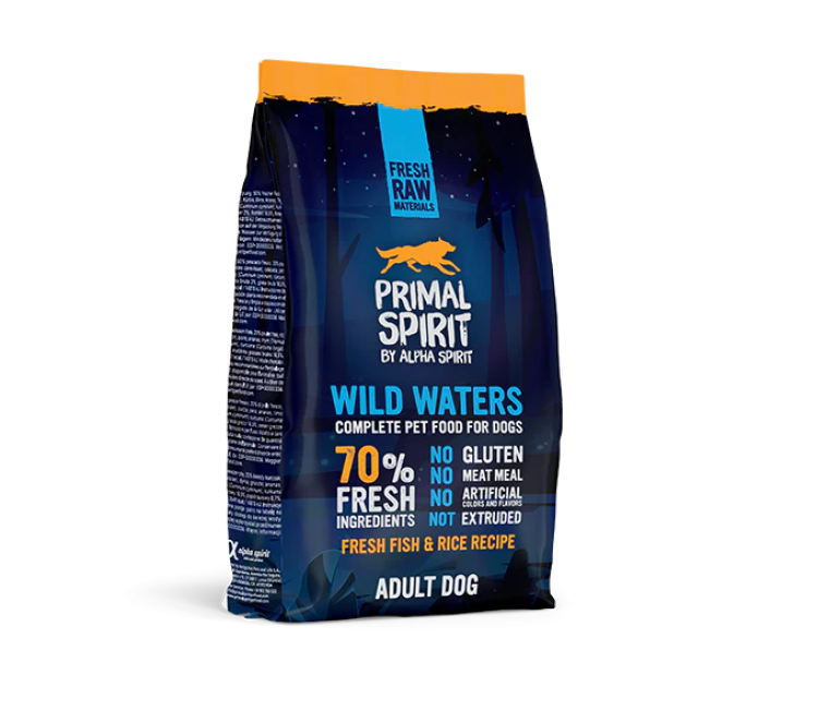 Alpha Spirit Primal 70% Wild Waters Dog Food 1 kg