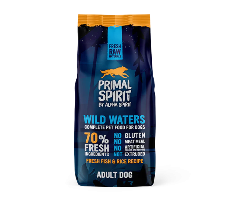 Alpha Spirit Primal 70% Wild Waters Dog Food 12 kg