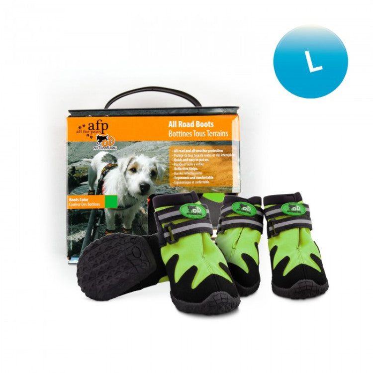 afp Outdoor Dog Shoes Green Large, 6.4 cm
