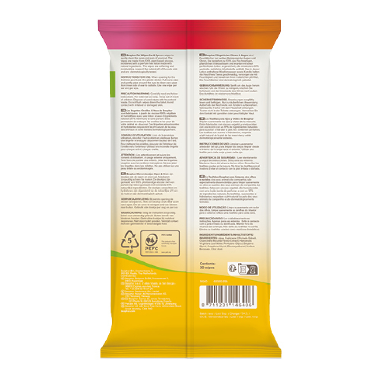Pet Wipes Ear & Eye (30 Wipes)