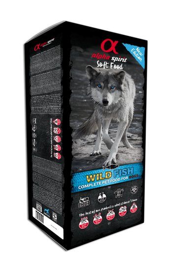 Alpha Spirit Soft Food for Adult Dogs Wild Fish 9 kg (45 trays x 200 g)