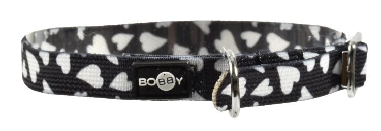 Bobby Cat Collar Flex Heart Black 1 x 30 cm