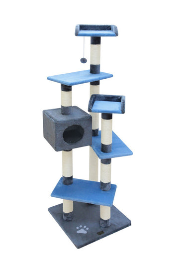 MATEUS Cat Pole Blue/Beige