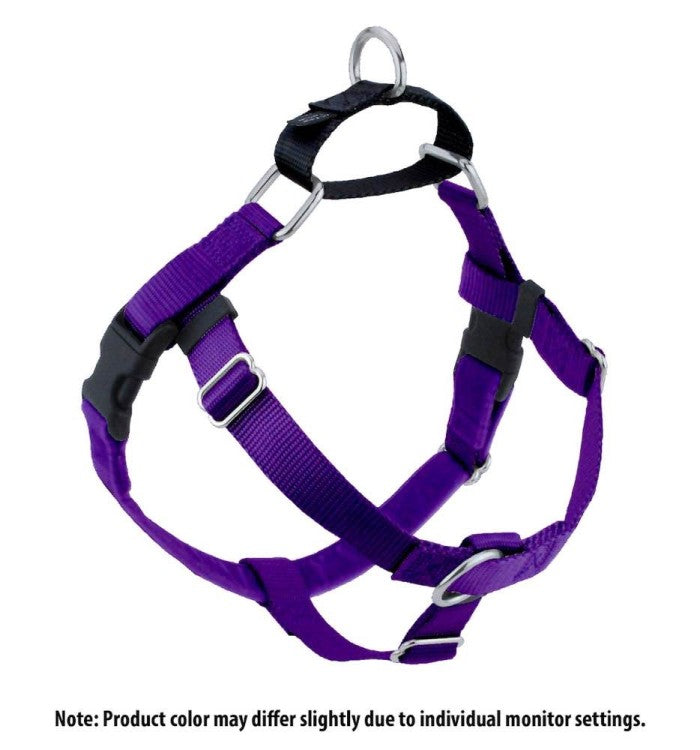 2 Hounds: Freedom No-Pull Harness and Leash - Purple / Medium 1"