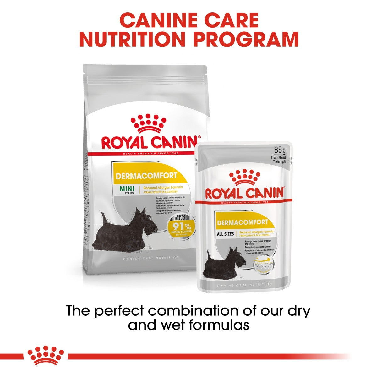 Royal Canin Canine Care Nutrition Dermacomfort (Wet Food - Pouches) 12 x 85 g