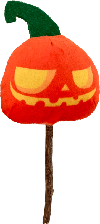 Bobby Cat Toy Fright Pumpkin W/ Silvervine 15 cm
