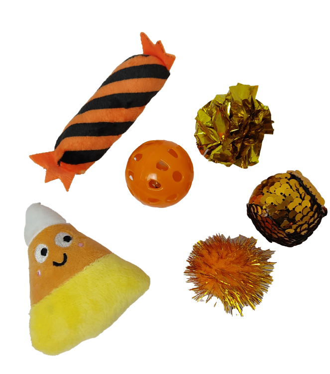 Bobby Cat Toy Fright Toys Kit, 6/pk