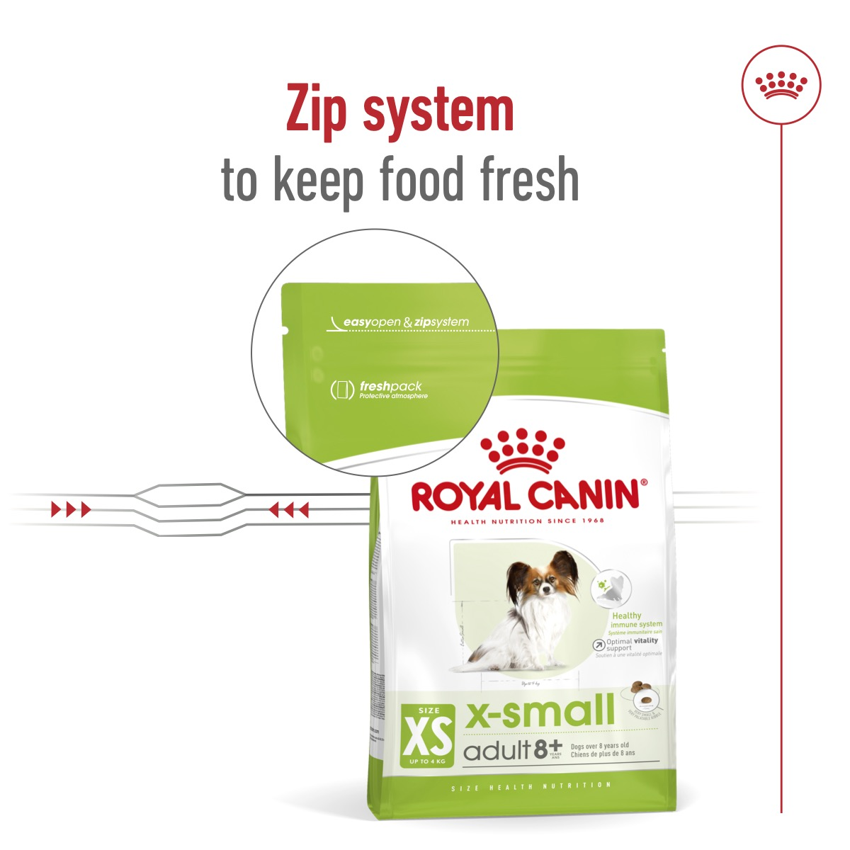 Royal Canin Size Health Nutrition XS Adult 8+ 1.5 kg