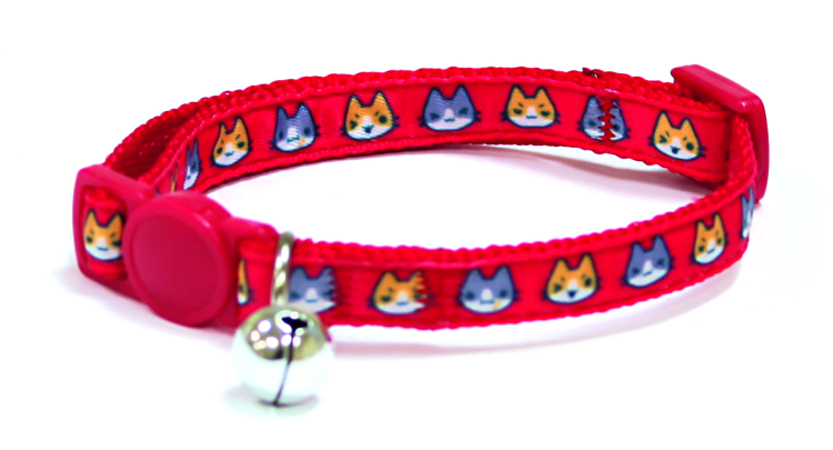 Bobby Catmania Cat Collar, Mediumanga Red