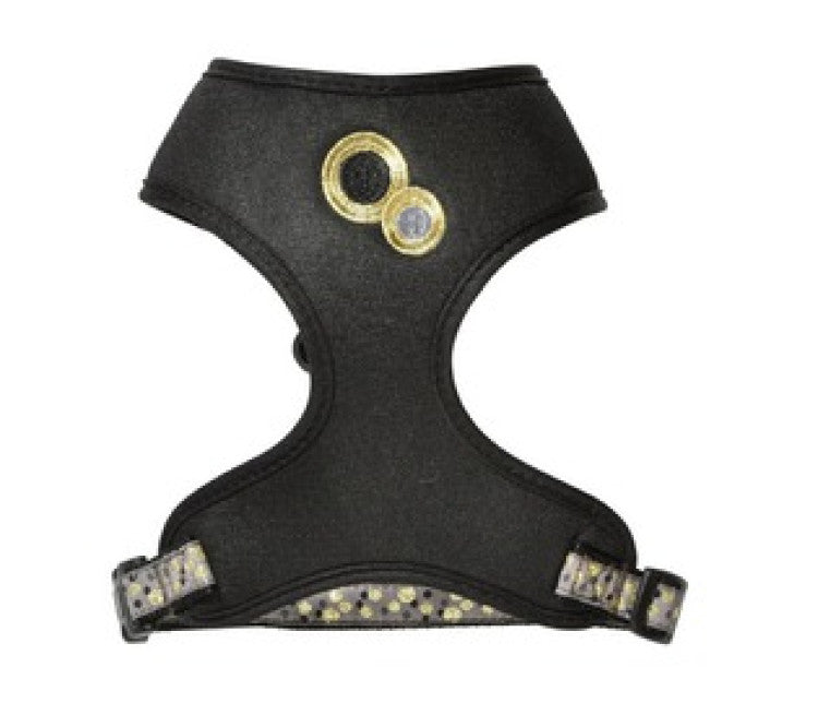 Bobby Chamane Harness & Lead Black, Medium