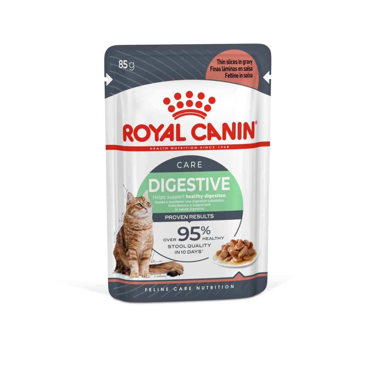 Royal Canin Feline Care Nutrition Digest Sensitive Gravy (Wet Food - Pouches) 12 x 85 g