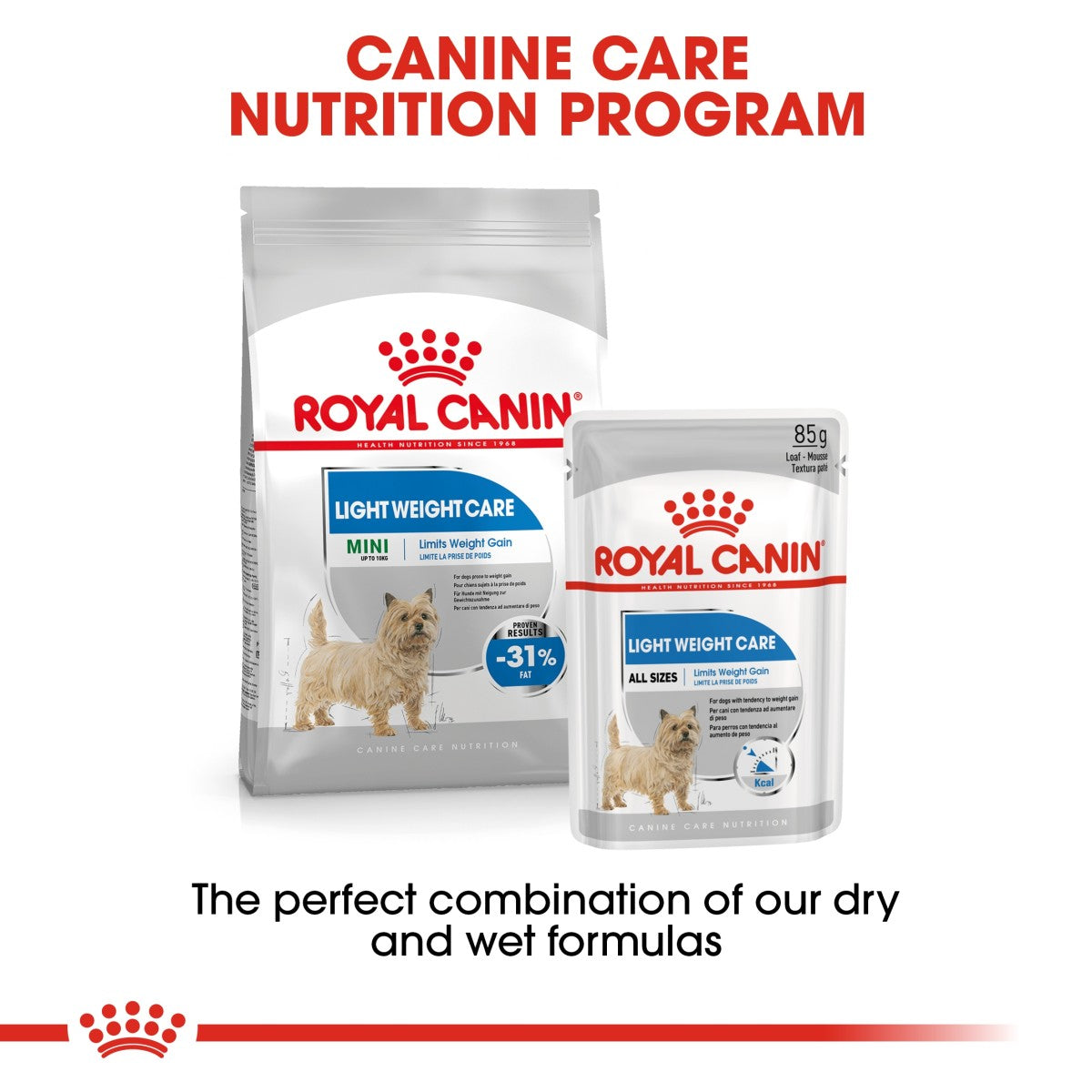 Royal Canin Canine Care Nutrition Light Weight Care (Wet Food - Pouches) 12 x 85 g