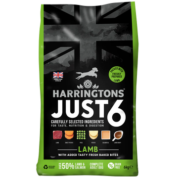 Harringtons Just 6 Lamb Grain Free Adult Dry Dog Food