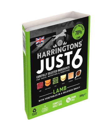 Harringtons Just 6 Lamb Grain Free Adult Wet Dog Food 380g