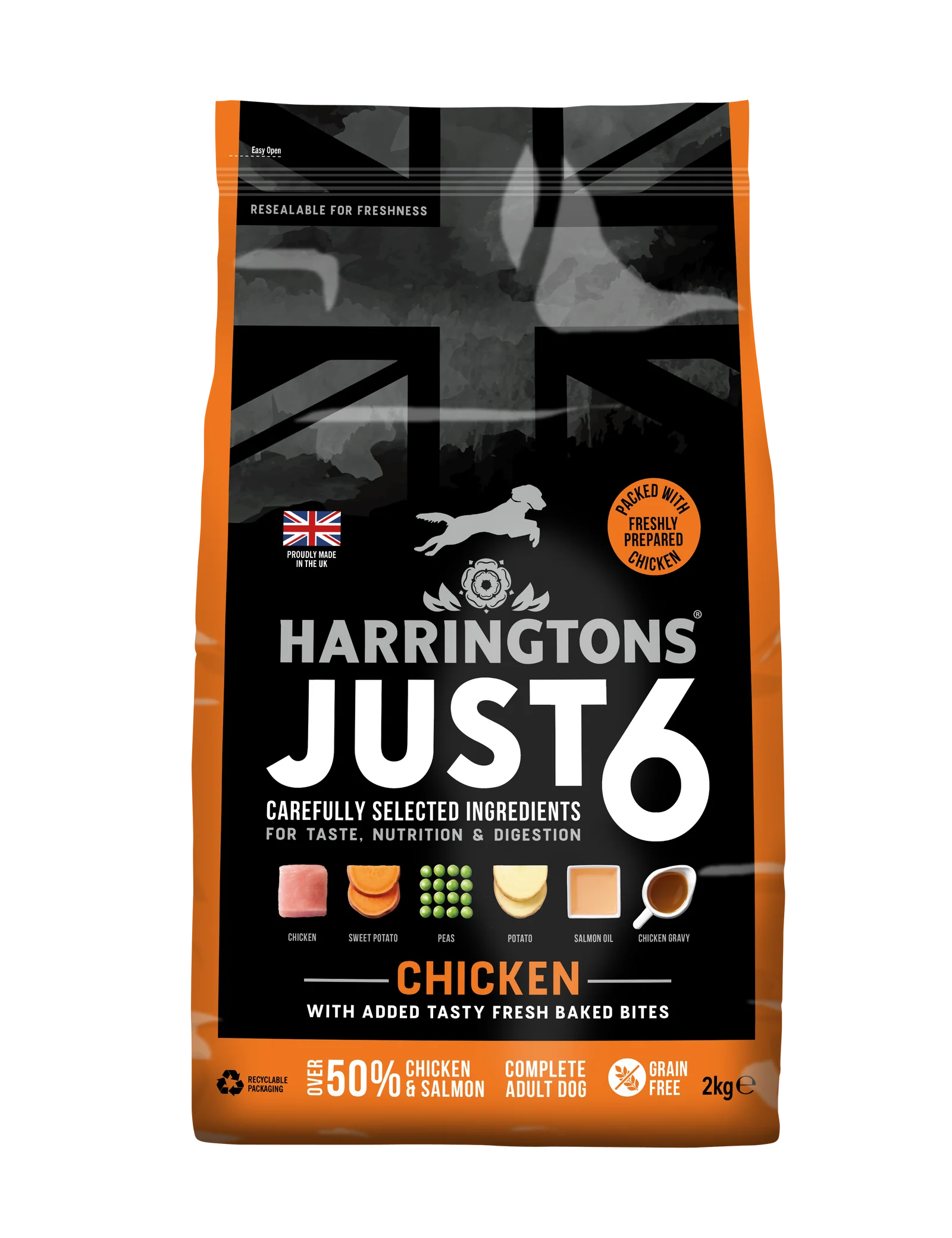 Harringtons Just 6 Chicken Grain Free Adult Dry Dog Food