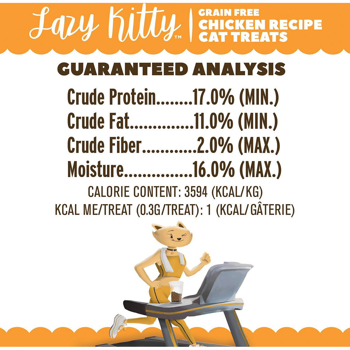 Lazy Kitty Air-Dried Grain-Free Cat Treats – Chicken Recipe 3oz / 85gm