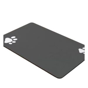 Cozy Paws Paw Print Synthetic Rubber Dog Feeding Mat