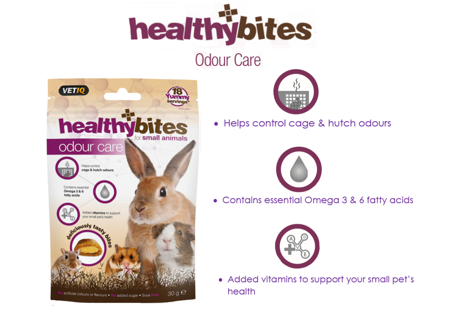 Healthy Bites Odour Care Small Animal Treats 30g