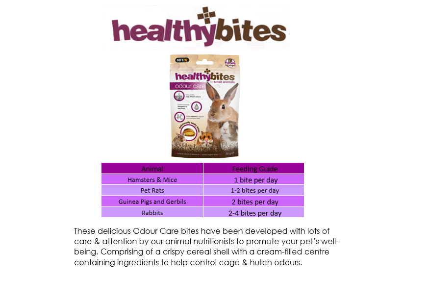 Healthy Bites Odour Care Small Animal Treats 30g