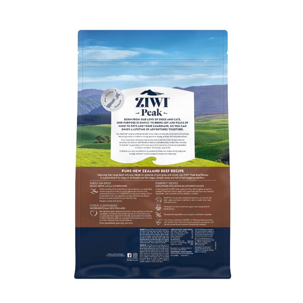 ZIWI Peak Air-Dried Beef Recipe Dry Dog Food