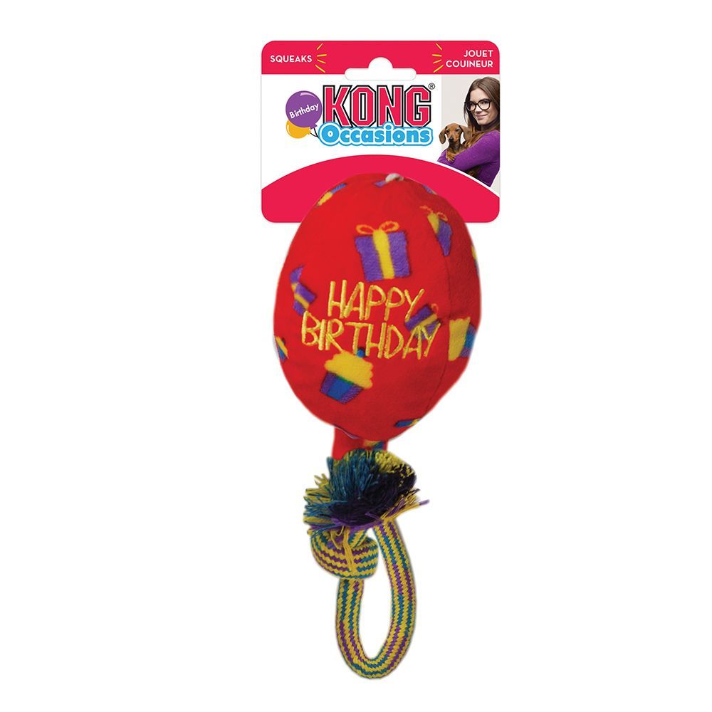 Kong Occasions Birthday Balloon Dog Toy