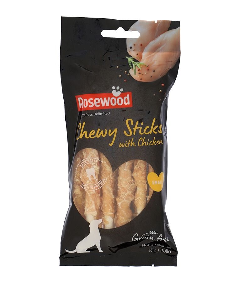 Pets Unlimited Chewy Sticks with Chicken Dog Treats 10pcs