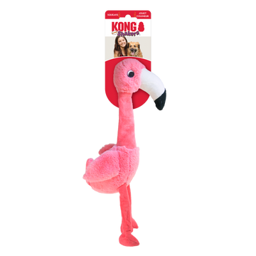 Kong Shakers Honkers Flamingo Plush Squeaker Dog Toy