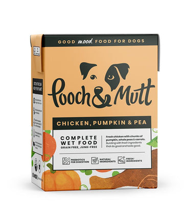 Pooch & Mutt Chicken, Pumpkin & Pea Complete Wet Dog Food 375g